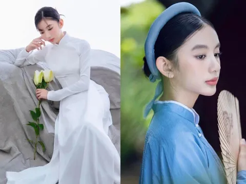 Cô bé 16 tuổi cao 1m70, nhan sắc thanh thuần, dịu dàng như bước ra từ trong tranh, là con của Hoa hậu nổi tiếng