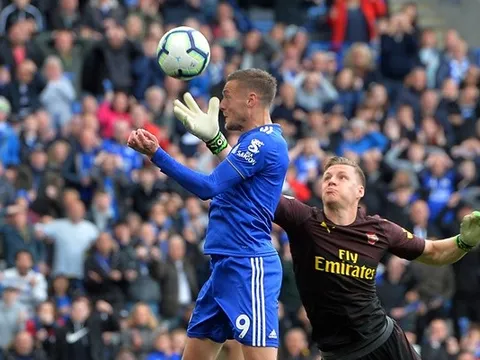 2 thống kê khiến hàng thủ Arsenal "run rẩy" trước Jamie Vardy