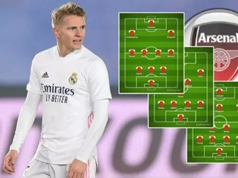 3 sơ đồ cho HLV Mikel Arteta khi sở hữu Martin Odegaard