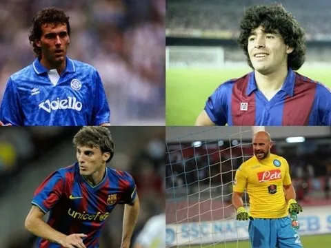 4 cầu thủ từng khoác áo Napoli và Barca: 3 nhà vô địch World Cup xuất hiện