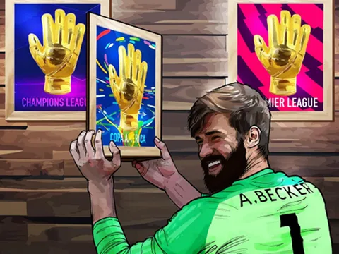 Đi qua mọi giới hạn, Alisson Becker giành 'hattrick' không tưởng