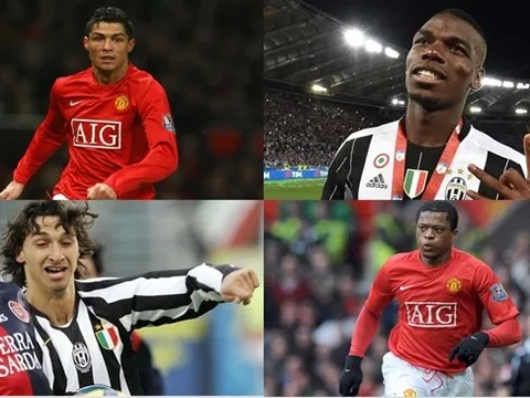 6 cầu thủ từng khoác áo Man Utd và Juventus: Ronaldo, Pogba và ai nữa?