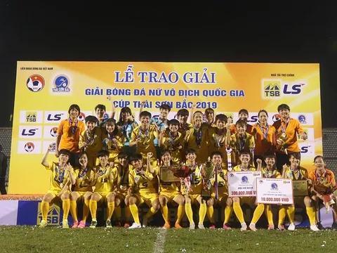 Kết thúc giải VĐQG nữ 2019: TP.HCM I vô địch, Hà Nội giành vị trí á quân