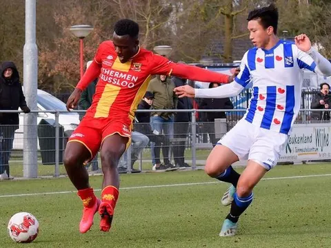 Đoàn Văn Hậu tiếp tục đá chính, suýt ghi bàn thắng đầu tay ở Heerenveen