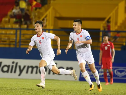 Chùm ảnh: U18 Việt Nam vùi dập U18 Singapore, sẵn sàng chiến Thái Lan