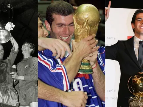 8 cầu thủ từng giành cả World Cup, Champions League và Quả bóng vàng
