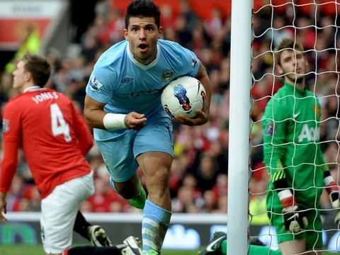 8 năm Aguero ở Man City là ngần ấy đau thương của Man Utd