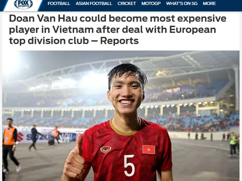 Báo châu Á: Đoàn Văn Hậu sẽ là cầu thủ đắt giá nhất Việt Nam nếu sang Austrian Wien