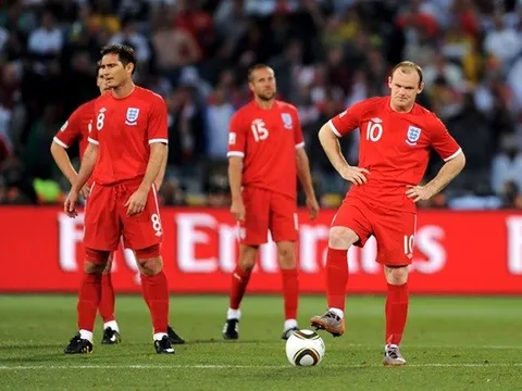 Thế hệ vàng tuyển Anh gục ngã bởi 'bàn thắng ma' World Cup 2010