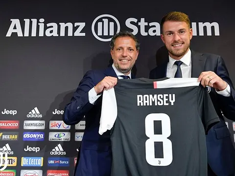 Aaron Ramsey chọn số 8 ở Juventus: Chiếc áo của những huyền thoại