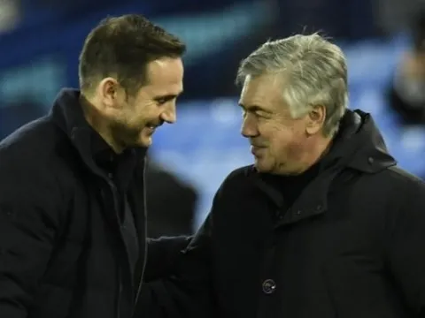 Ancelotti: "Chelsea phải đưa ra quyết định đó với Lampard, một thứ hàng hiếm"