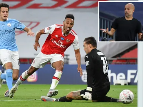 Aubameyang bùng nổ, Arsenal "hạ đẹp" Man City tại bán kết FA Cup