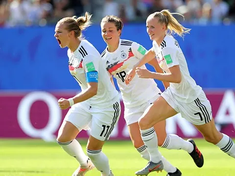 Đè bẹp 'Đại bàng xanh', tuyển nữ Đức giành vé vào tứ kết World Cup