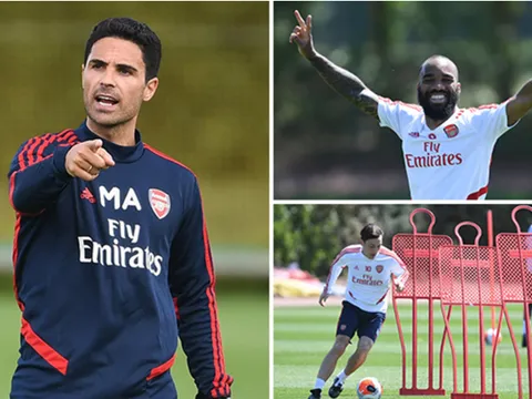 Mikel Arteta "quát tháo", dàn sao Arsenal vui như hội ngày trở lại