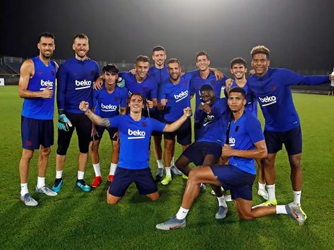 Không có Messi, dàn sao Barca lại vui vẻ đến khó tin trên đất Nhật Bản