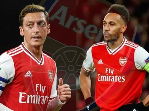Arsenal đồng ý tăng lương cho Aubameyang, nhưng vẫn kém xa Mesut Ozil