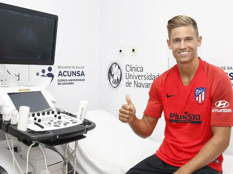 Atletico Madrid vui mừng ra mắt Nhà vô địch Champions League