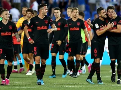 Atletico nối dài thăng hoa với chiến thắng sát nút trước Leganes