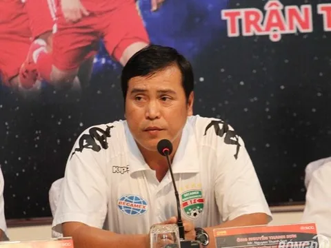 HLV Thanh Sơn nói về yếu tố giúp Bình Dương đánh bại HAGL