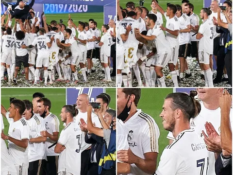 Ăn mừng "lấy lệ", Bale tiếp tục bị Zidane trục xuất khỏi đội hình