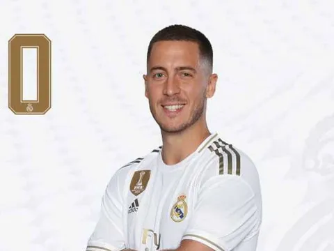 Eden Hazard khoác số áo cực lạ ra mắt Real