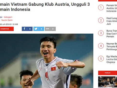 Báo Indo: Văn Hậu sẽ dự Europa League, sắp vượt mặt 3 ngôi sao của Indonesia