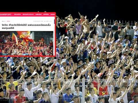 Báo Thái "ghen tỵ" với V-League, choáng ngợp với NHM bóng đá Việt Nam