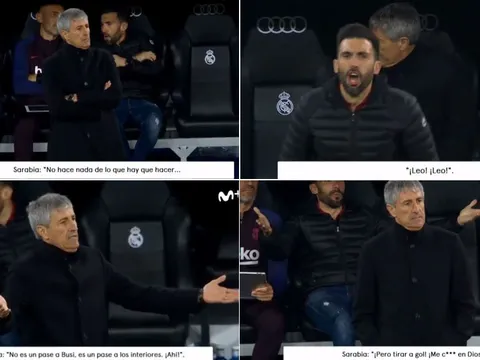 Bế tắc, trợ lý HLV Barca mất kiểm soát, văng tục vào các cầu thủ