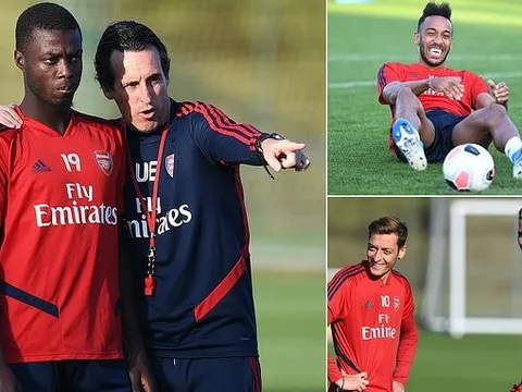 "Bom tấn" tịt ngòi, HLV Emery giáo huấn đặc biệt trên sân tập Arsenal