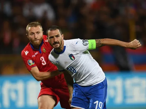 Bonucci có siêu phẩm kiến tạo, Italia nhọc nhằn lội ngược dòng trước Armenia