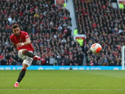 Bruno Fernandes và những thống kê đáng sợ trong tháng Hai