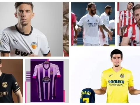 Cận cảnh áo đấu các CLB La Liga 2020/21: Barcelona đổi vận?