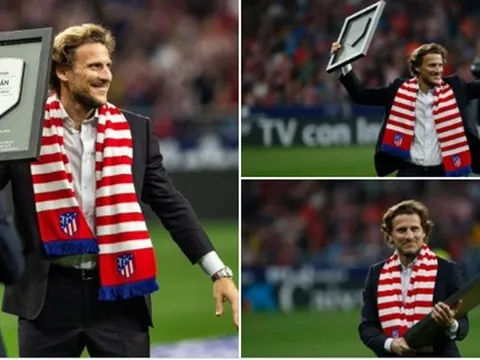 NÓNG! Diego Forlan nhận được sự tri ân đặc biệt ở trận derby Madrid