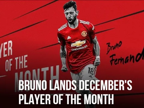 CHÍNH THỨC: Bruno Fernandes được vinh danh trước trận gặp Aston Villa