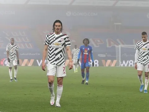 Cavani mang đến sự thất vọng cùng cực cho CĐV Man United ở trận hòa Crystal Palace
