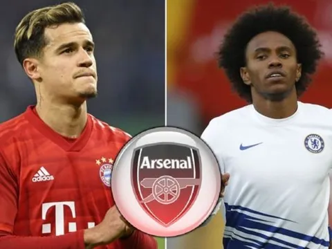 Hoàn tất HĐ Willian, Arsenal chờ ký Coutinho