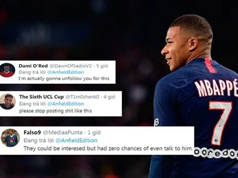 CĐV Liverpool: "Nhảm nhí, cái tên ấy sẽ không bao giờ đến Anfield"