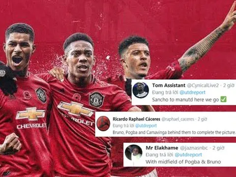 CĐV Man Utd: "Hãy để Pogba và Fernandes yểm trợ cho bộ 3 huyền ảo đó"
