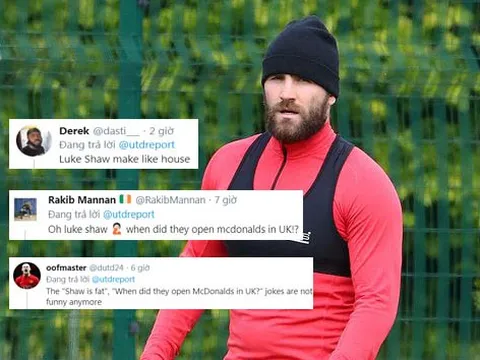 CĐV Man Utd: "Nhìn Shaw béo lên kìa, anh ấy vừa mở cửa hàng McDonald's à"