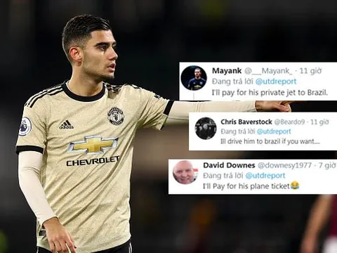 CĐV Man Utd: "Thật tuyệt, tôi sẽ trả tiền vé máy bay cho cậu ấy về Brazil"