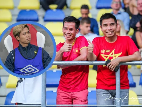CĐV Việt Nam đến sân nhà Sint-Truiden trong ngày Công Phượng không thi đấu
