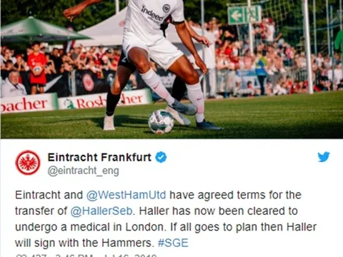 CHÍNH THỨC: Frankfurt xác nhận, chân sút 45 triệu trên đường đến London