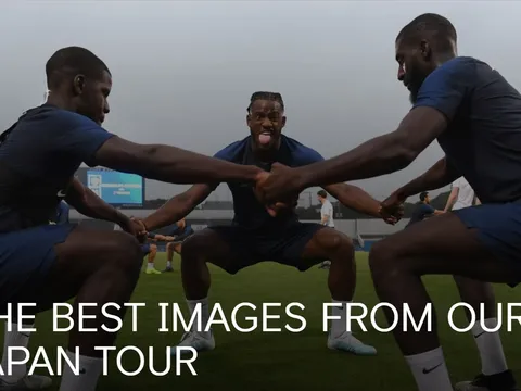 Chùm ảnh: Chelsea tung hoành ở Nhật, rước cúp Rakuten!