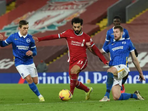 Công cùn thủ kém, Liverpool nhận trái đắng trước Brighton ngay tại Anfield