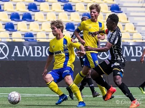 Video Công Phượng kiến tạo cho đồng đội ghi bàn trên đất Bỉ