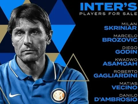 Conte chốt danh sách 11 cái tên cần thanh lý ở Inter