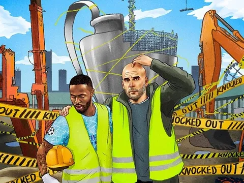 Cười té ghế với loạt ảnh chế Man City bị loại