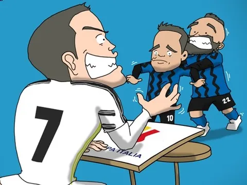 Cười té khói với loạt ảnh chế Juve bắn hạ Inter
