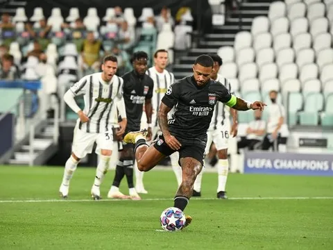 Đánh bại Juve, Depay sánh ngang Van Nistelrooy ở Champions League