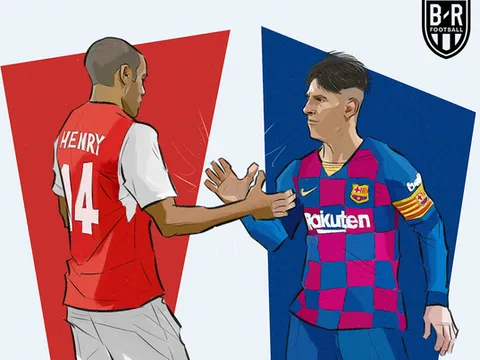 Đạt cột mốc "thế kỷ", Messi bước vào ngôi đền huyền thoại cùng Henry